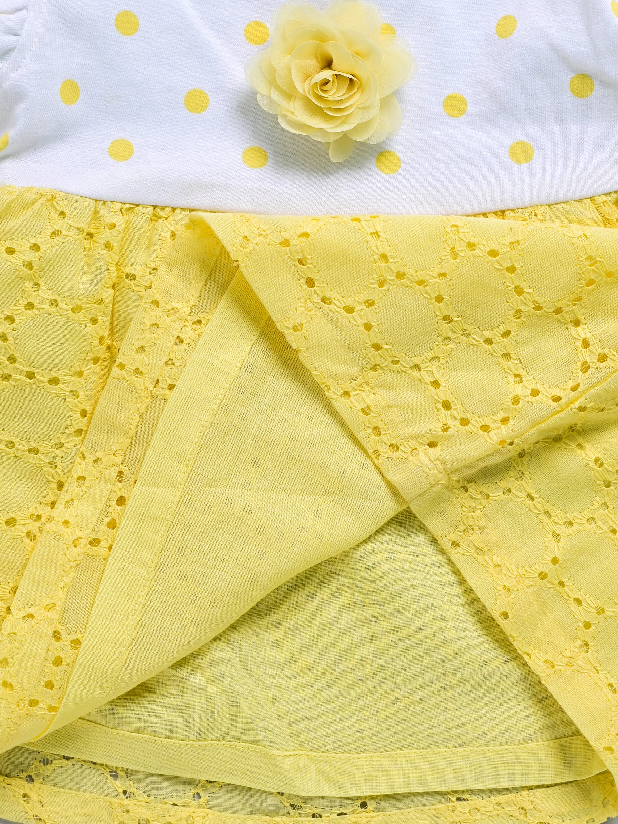 Dear To Dad Pure Cotton AOP Bobby Printed Hakoba Fabric Baby Frock G-HS-041