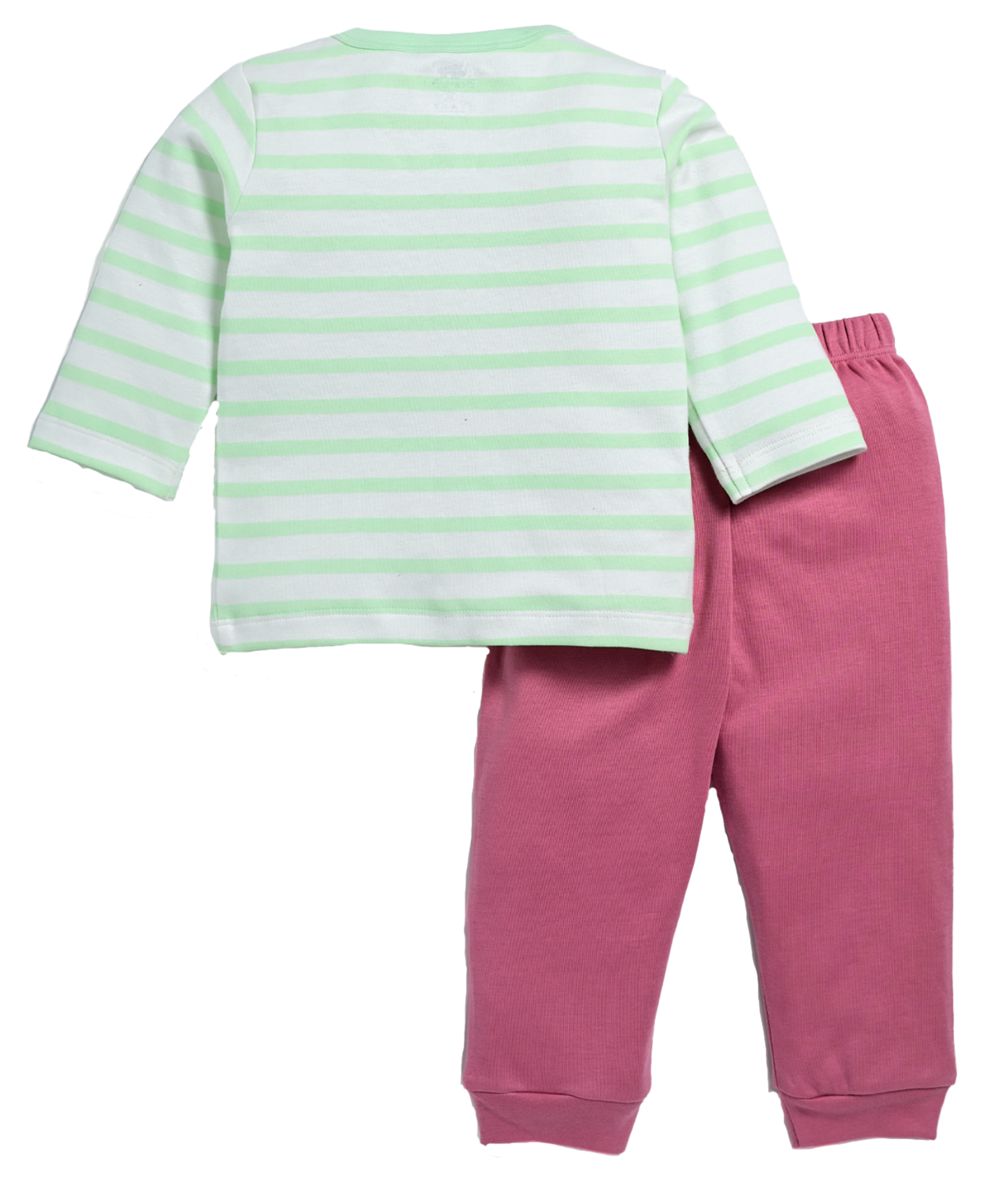D2D All Over Full Sleeve Aqua Green Front Open Top with Pink Pant G-FO-21_Pink