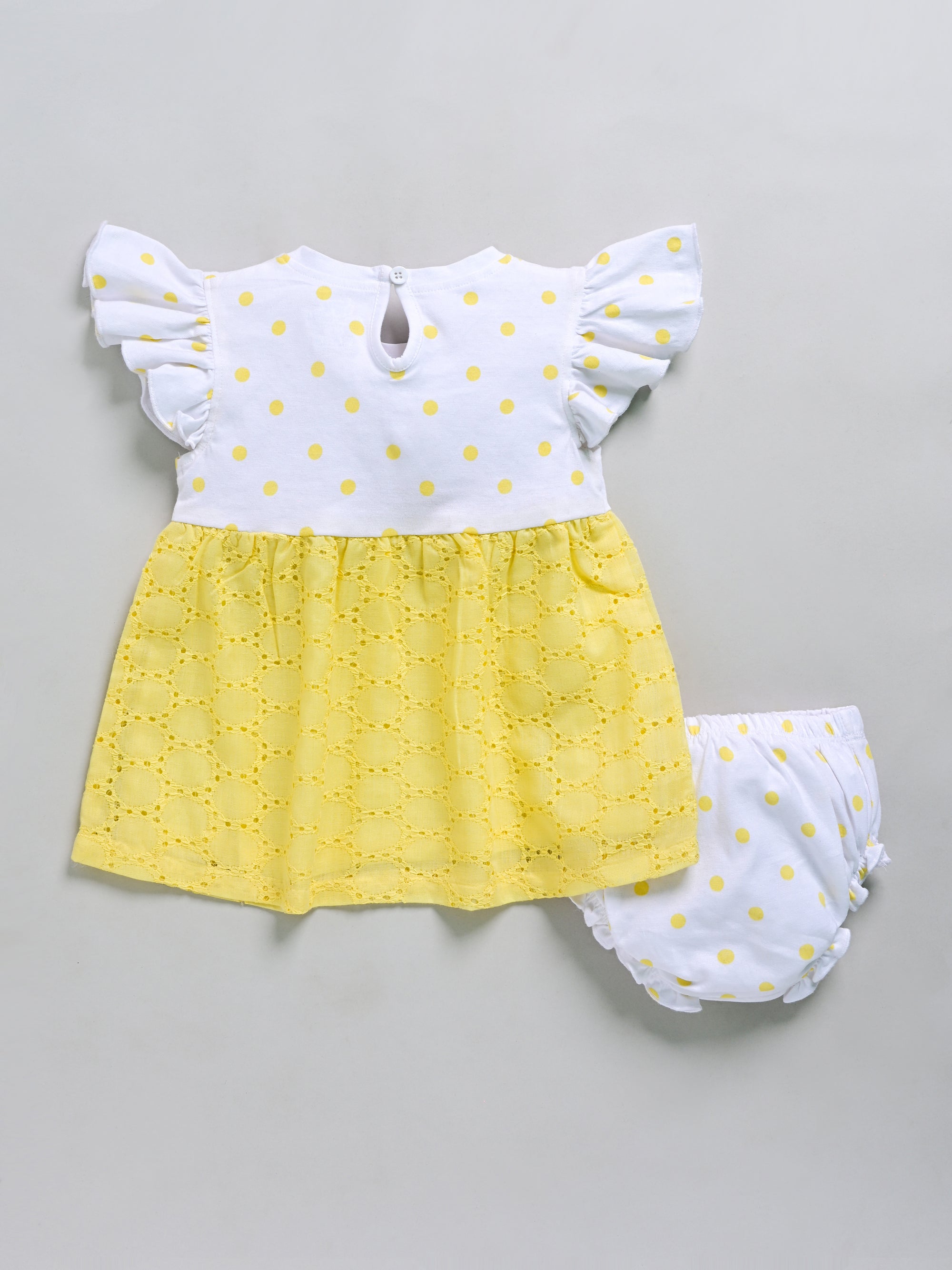 Dear To Dad Pure Cotton AOP Bobby Printed Hakoba Fabric Baby Frock G-HS-041
