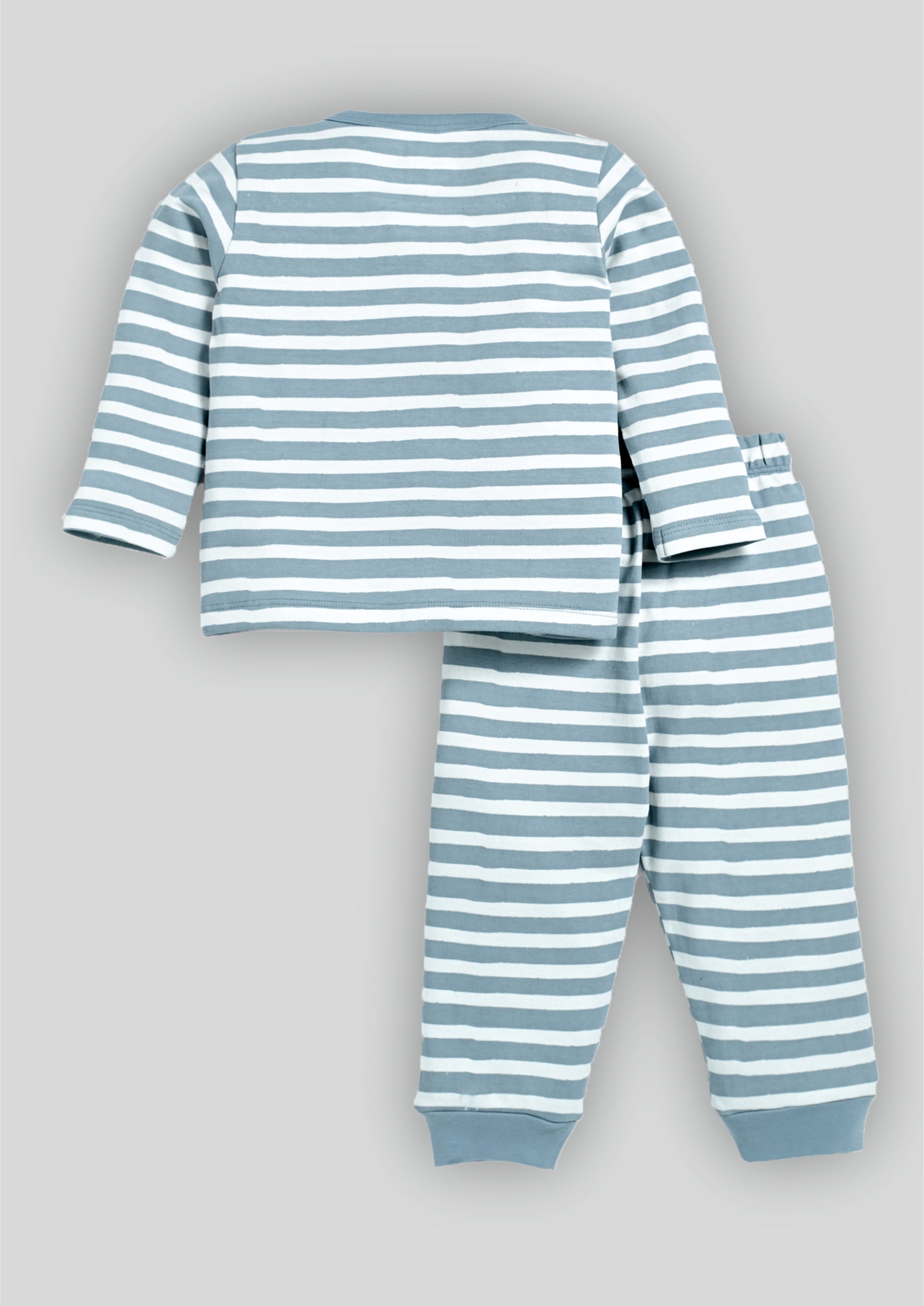 Grey Full Sleeve Front Open Set B-FO-12_SkyBlue