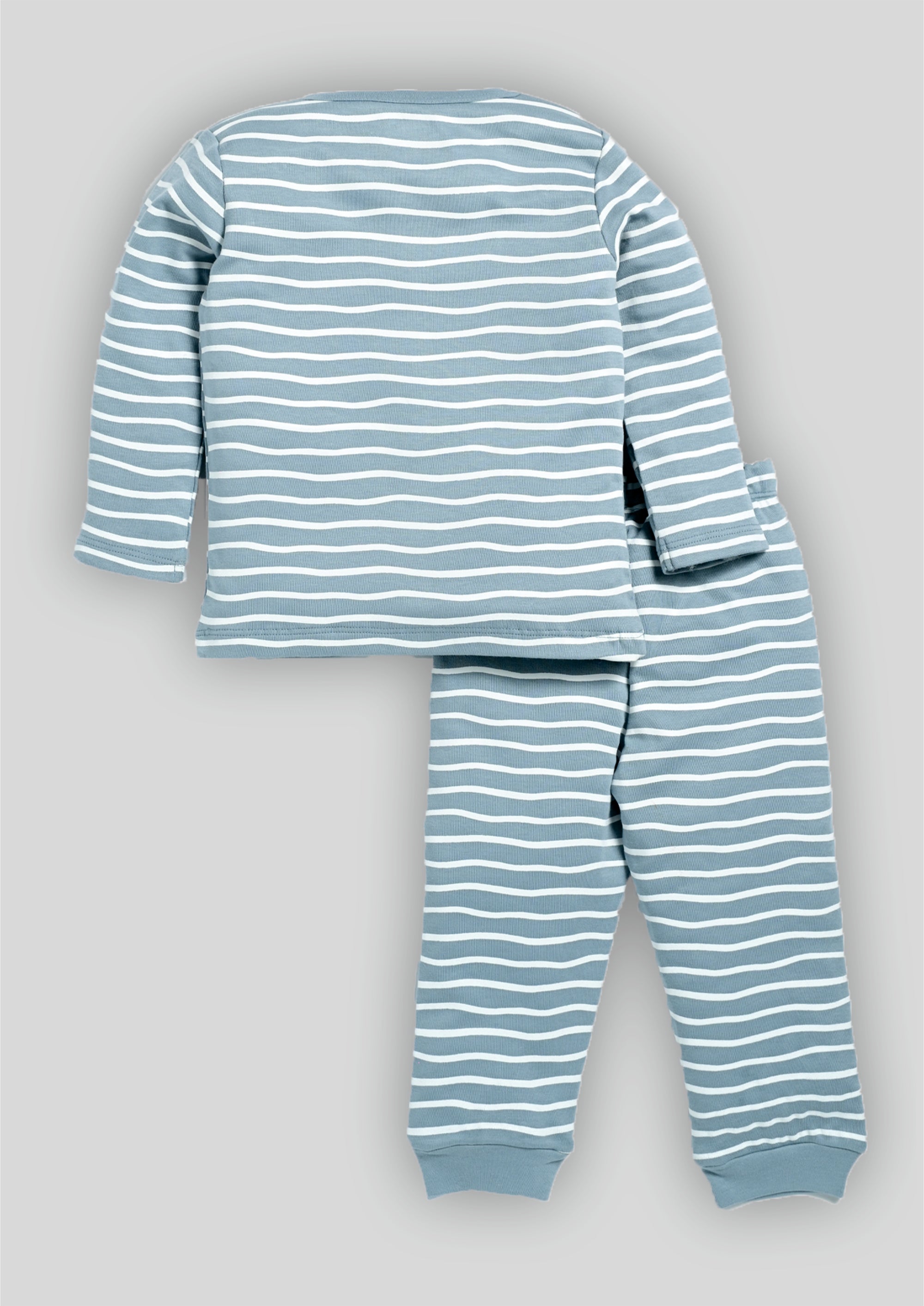 D2D Boys Blue Sleeve Front Open Set B-FO-16_Stripe
