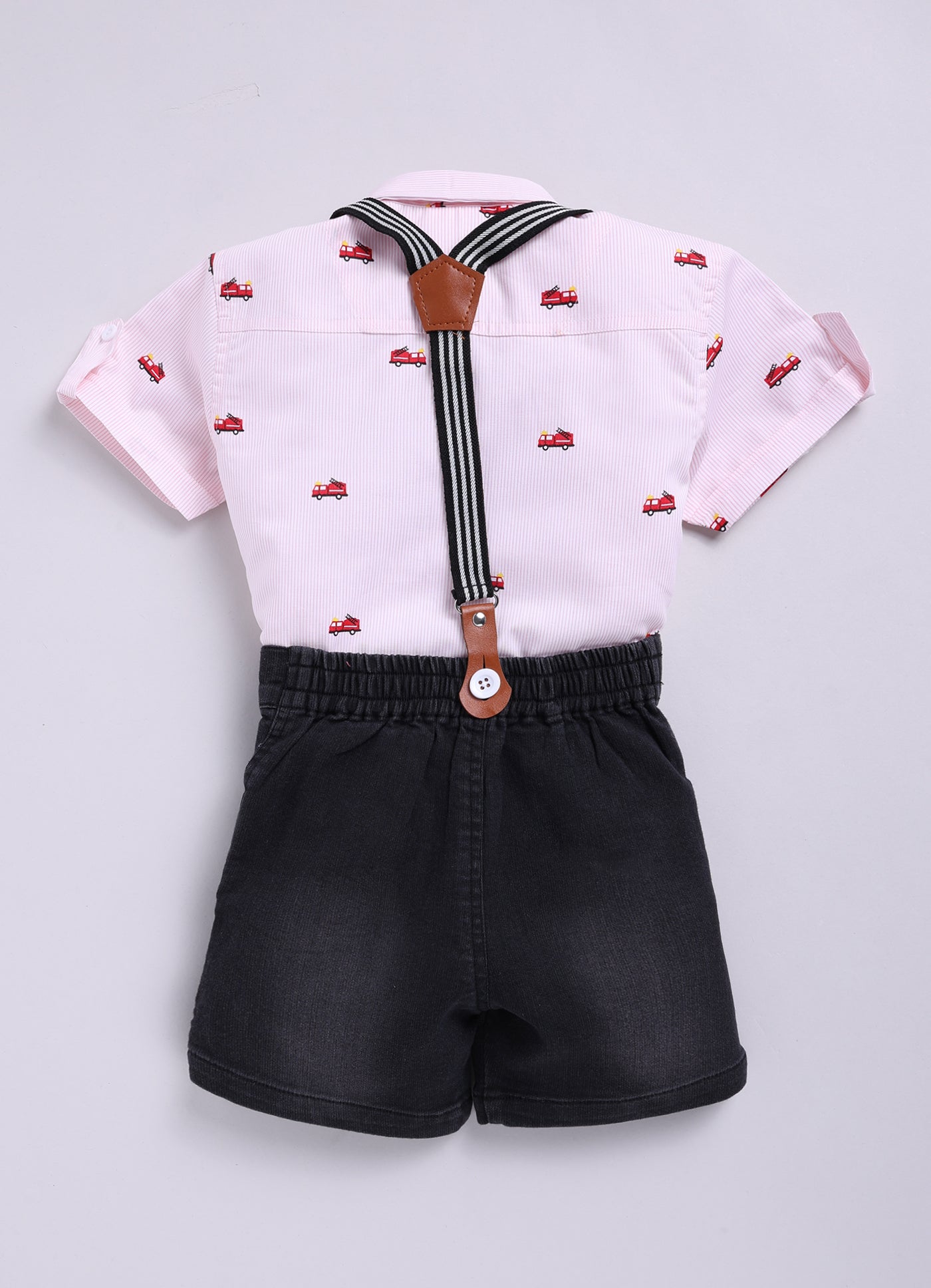 DTD Pure Cotton Half Sleeve Boys Dungaree ON-B-HSD-816