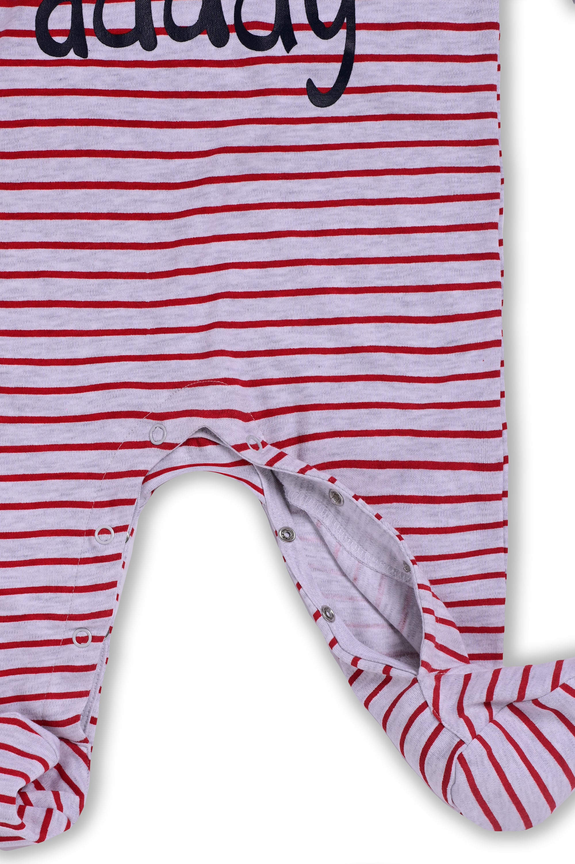 D2D I love You mummy and I Love Daddy Printed Baby Romper Pack of 2 ON-B-F/S-003