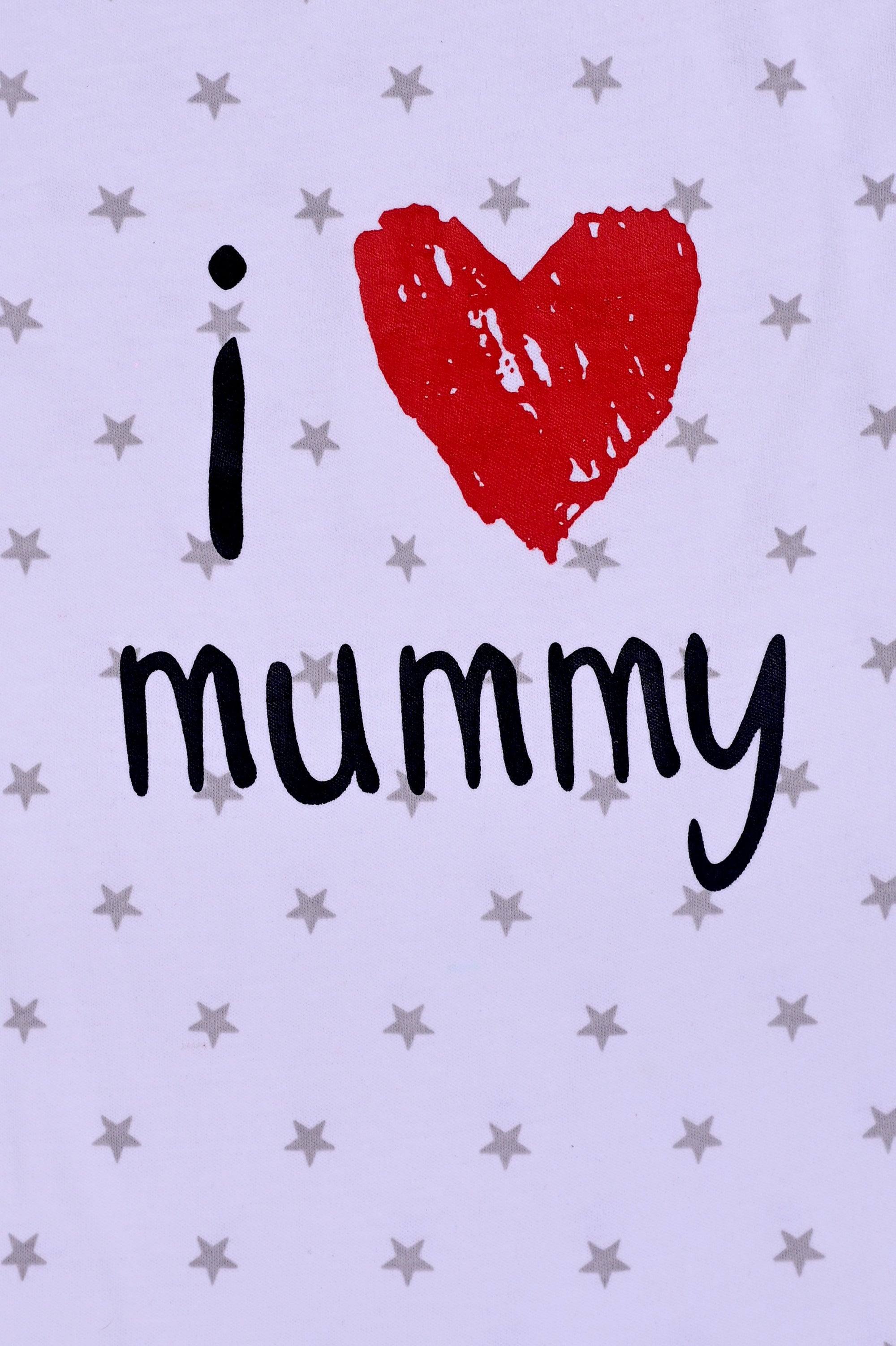 D2D I love You mummy and I Love Daddy Printed Baby Romper Pack of 2 ON-B-F/S-003