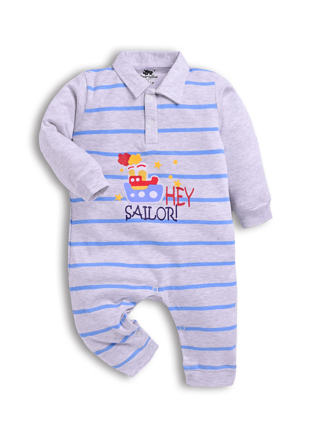 DTD Blue Sailor Design Infant Baby Romper S-09AA