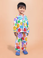 DTD Smiley All Over Printed Boys Night Suit ON-B-FS-NS-02