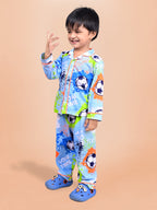 DTD Football All Over Printed Baby Boys Night Suit ON-B-FS-NS-03