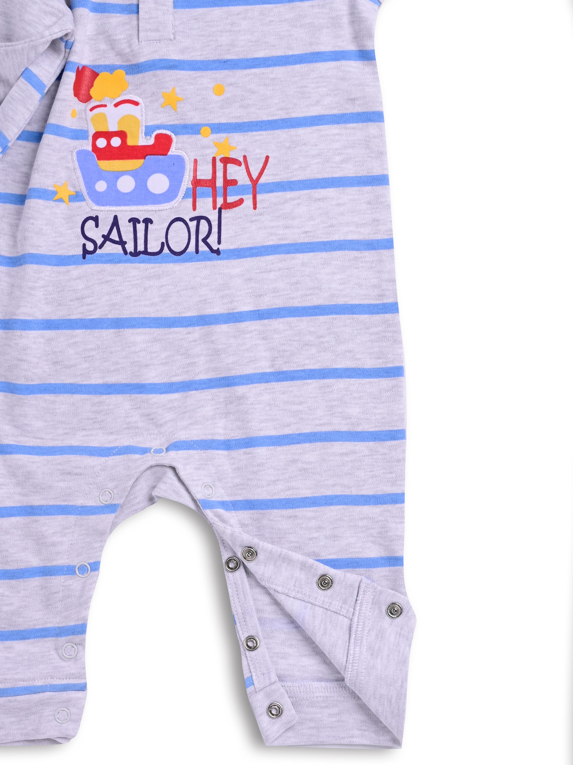 DTD Blue Sailor Design Infant Baby Romper S-09AA