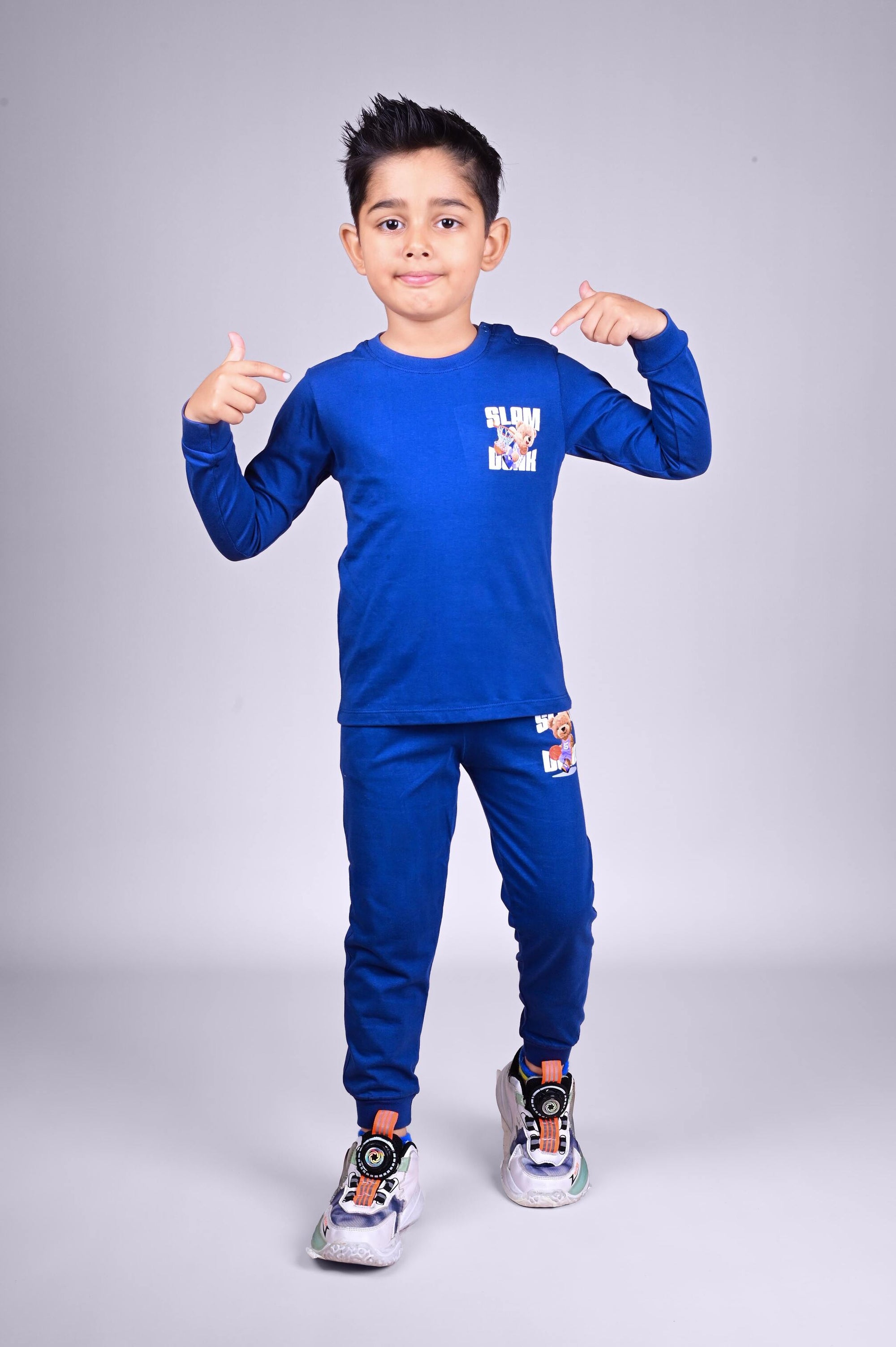 DTD Pure Cotton Full Sleeve All Over Printed Boys Night Suit B-FS-NS-35A & 35B