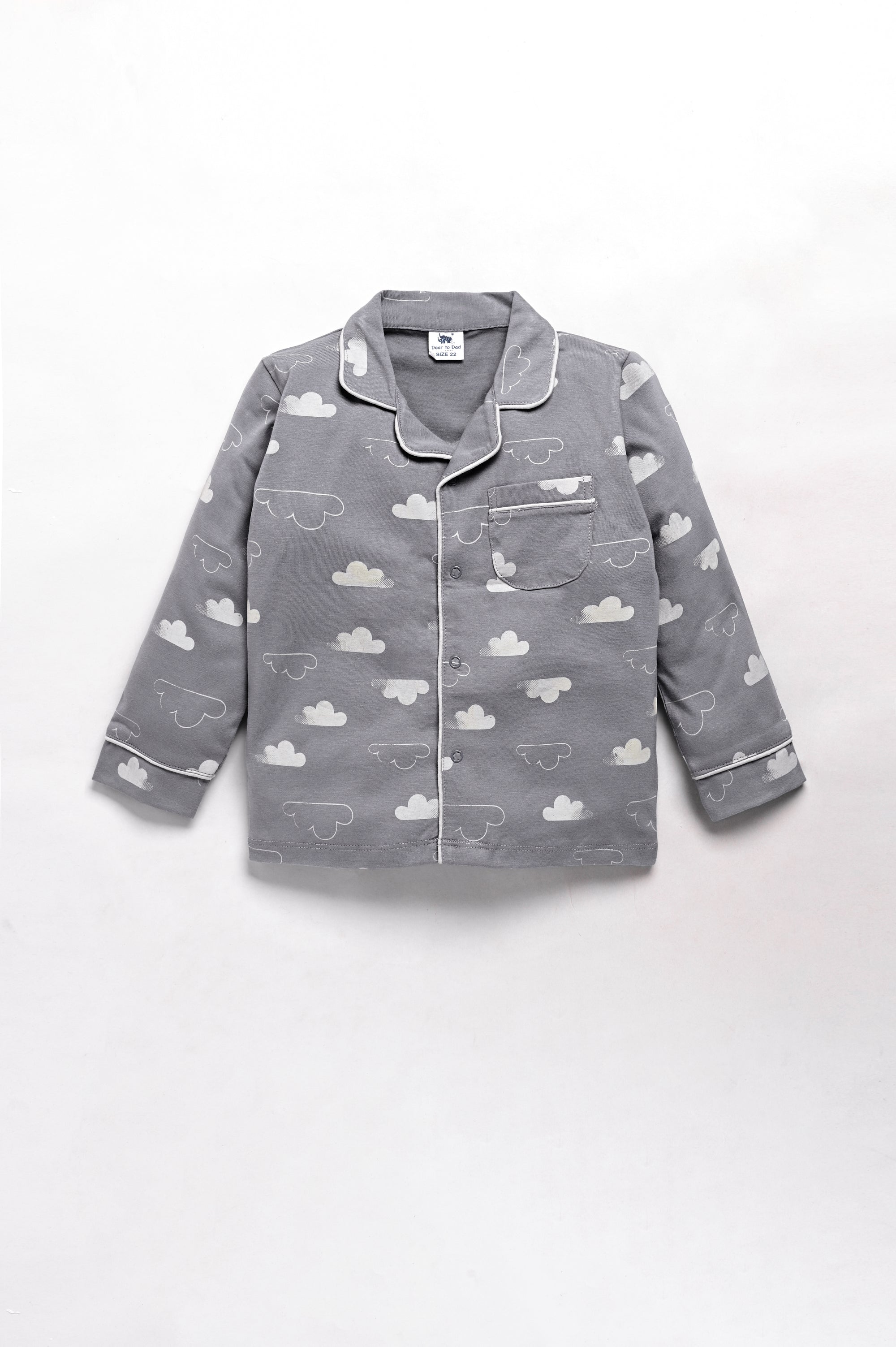 DTD Pure Cotton Full Sleeve All Over Printed Boys Night Suit B-FS-NS-24&25