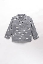 DTD Pure Cotton Full Sleeve All Over Printed Boys Night Suit B-FS-NS-24&25
