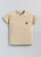 DTD Solid Color Boys T-Shirt- Pack of 2- Chest Logo-BT-712D