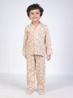 DTD All Over White  leaf Printed Baby Boys Night Suit ON-B-FS-NS-28&29