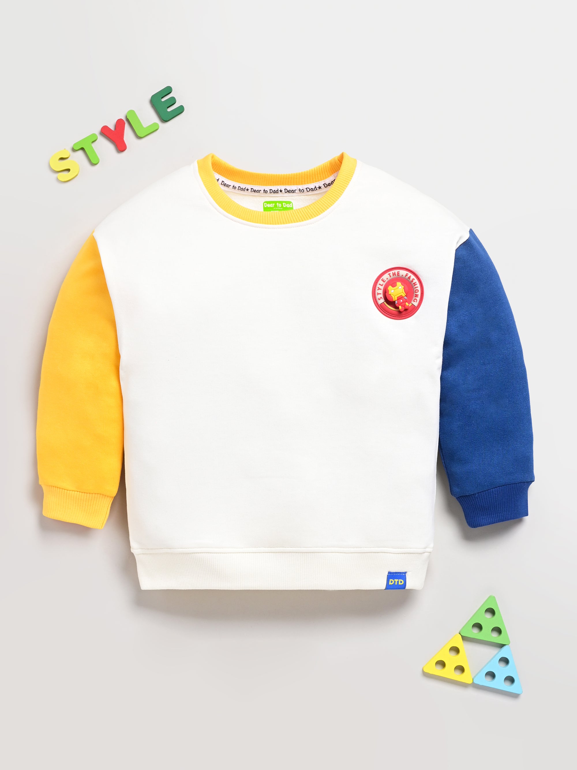 DTD Pure cotton Full Sleeve Round Neck Girls Sweat Shirt ON-B-SW-003/4