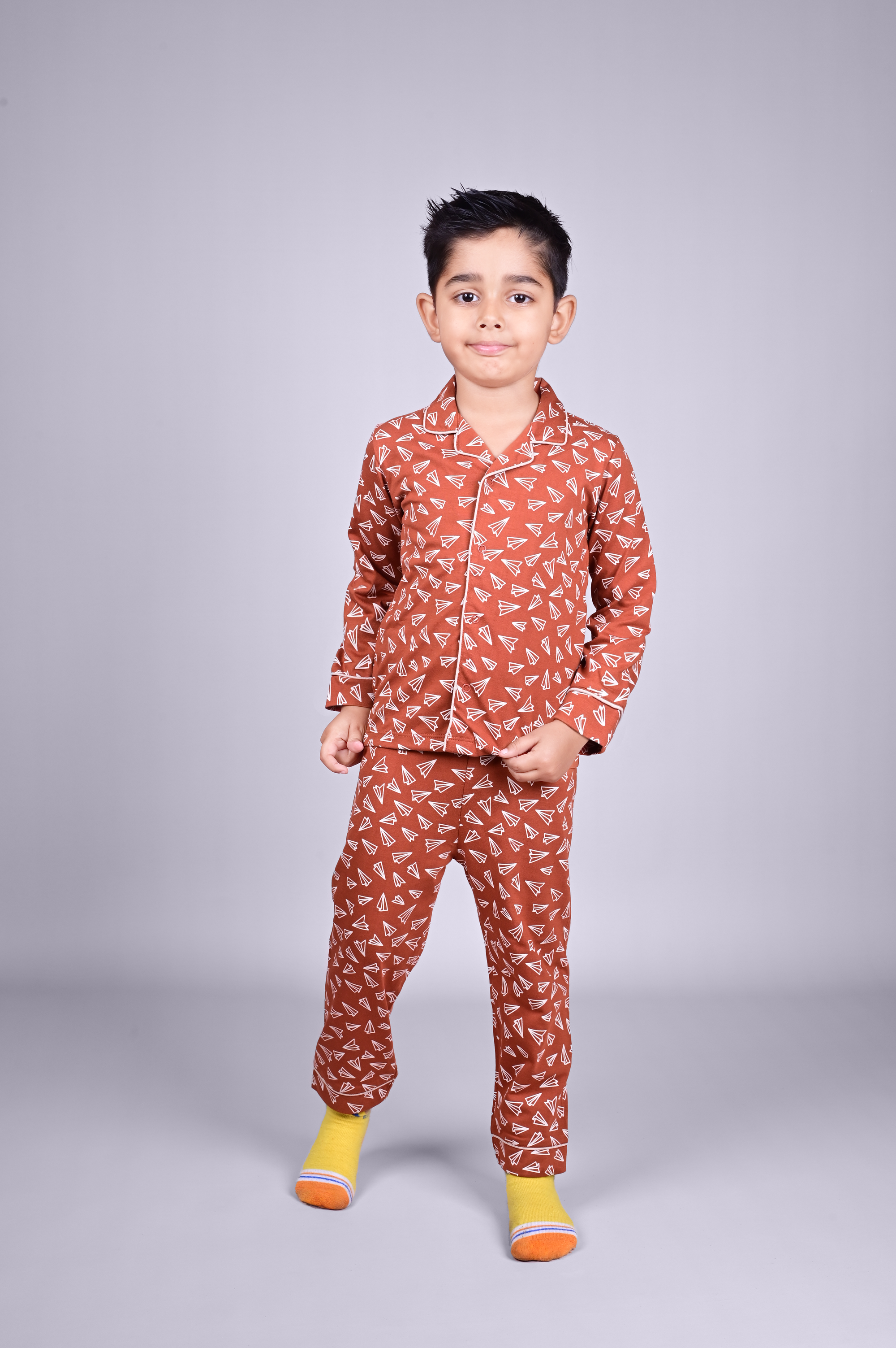 DTD All Over Airplane Printed Baby Boys Night Suit ON-B-FS-NS-26&27