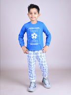 DTD Pure Cotton Full Sleeve All Over Printed Boys Night Suit B-FS-NS-36A & 36B