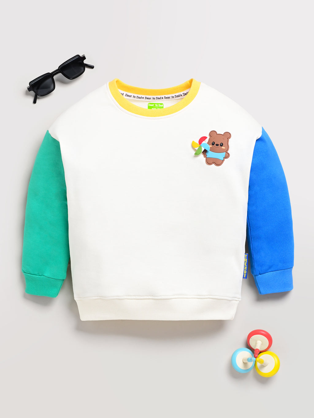 DTD Pure cotton Full Sleeve Round Neck Girls Sweat Shirt ON-B-SW-003/4