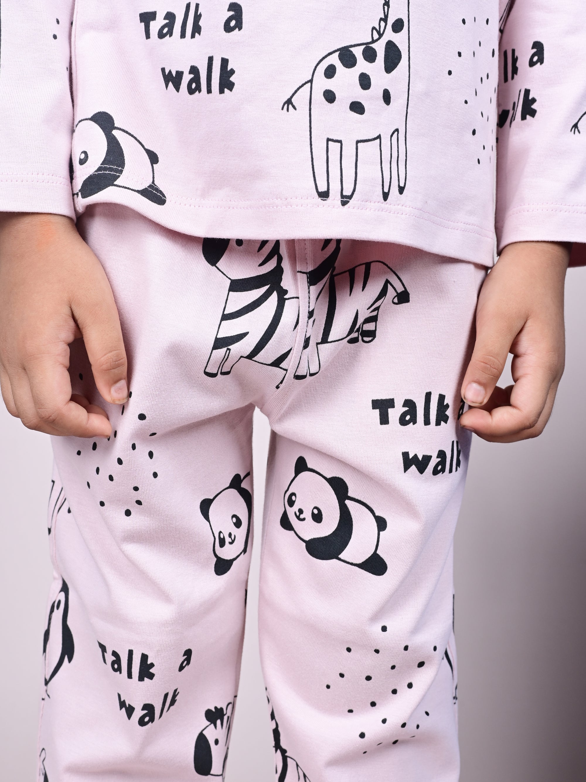 DTD Pure Cotton Full Sleeve All Over Printed Boys Night Suit B-FS-NS-13