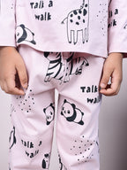 DTD Pure Cotton Full Sleeve All Over Printed Boys Night Suit B-FS-NS-13