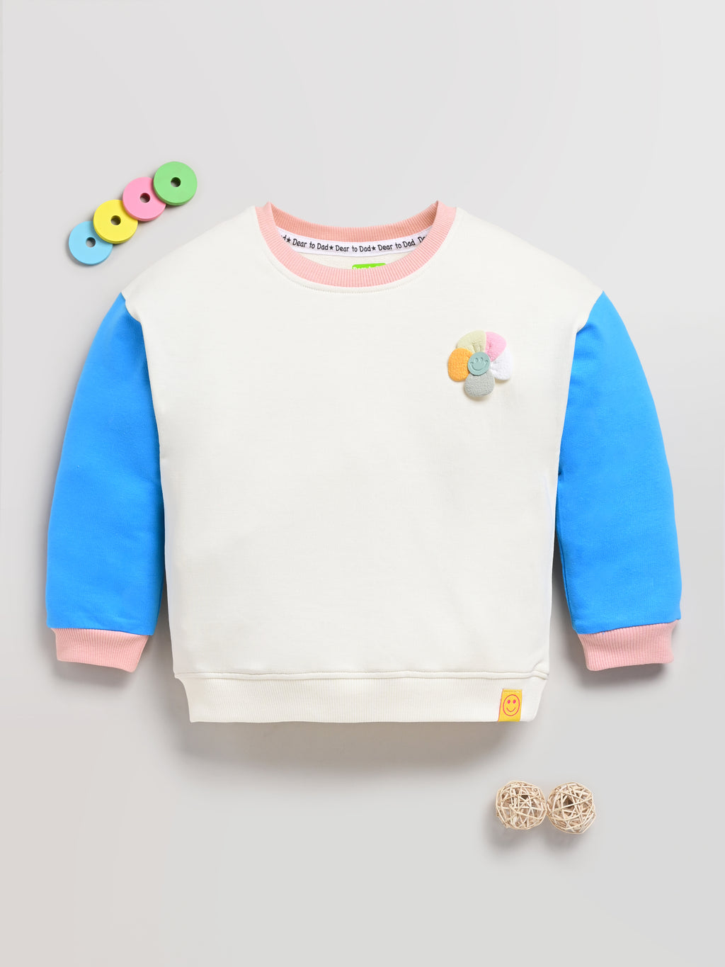 DTD Pure cotton Full Sleeve Round Neck Girls Sweat Shirt ON-G-SW-001/2/3