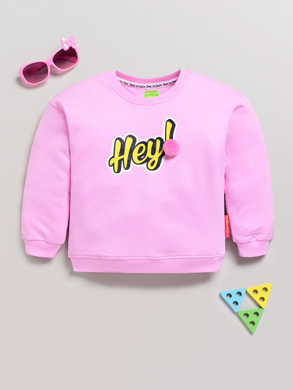 DTD Pure cotton Full Sleeve Round Neck Girls Sweat Shirt ON-G-SW-004/5/6