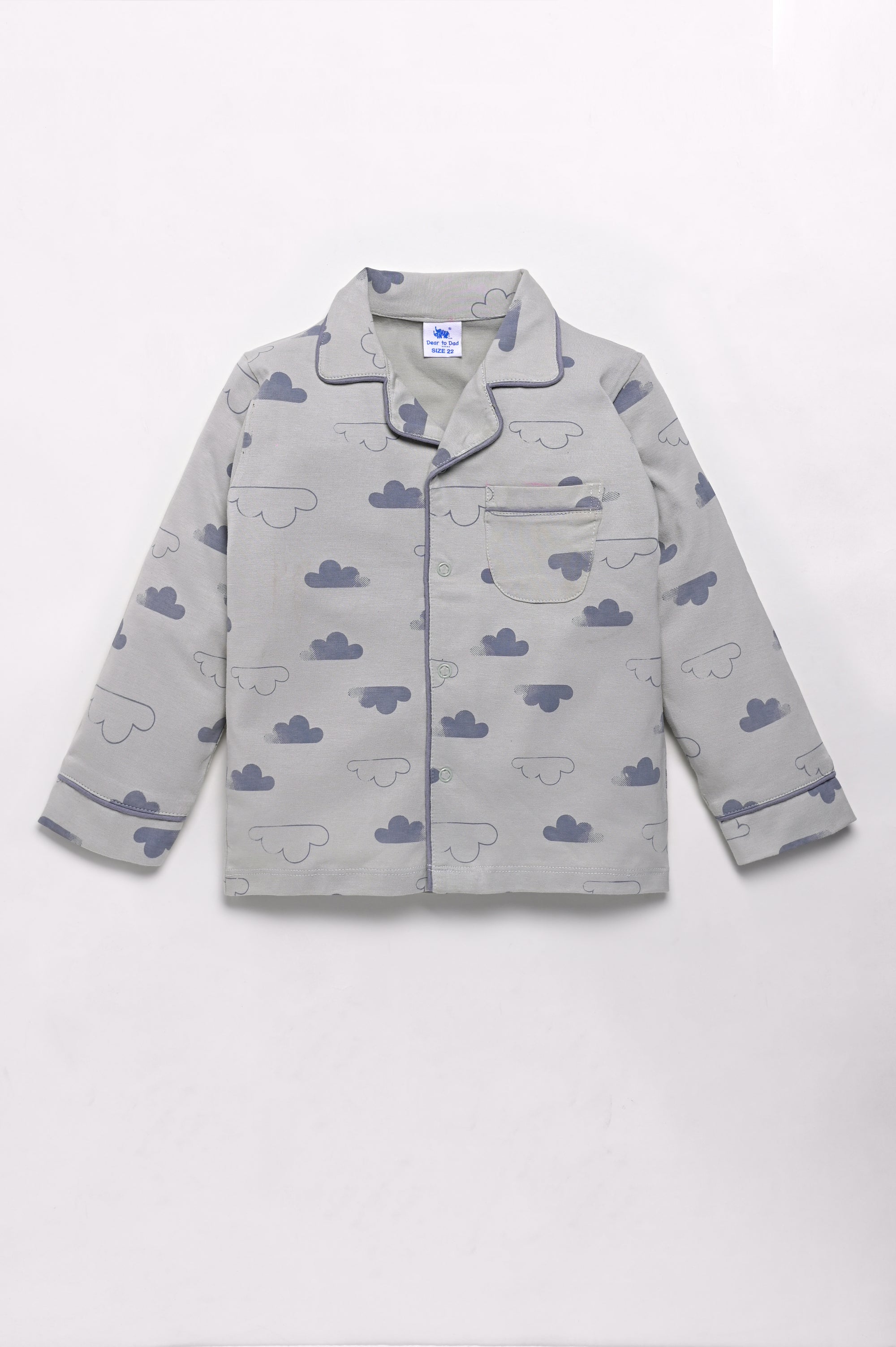 DTD Pure Cotton Full Sleeve All Over Printed Boys Night Suit B-FS-NS-24&25