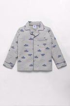 DTD Pure Cotton Full Sleeve All Over Printed Boys Night Suit B-FS-NS-24&25