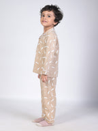DTD All Over White  leaf Printed Baby Boys Night Suit ON-B-FS-NS-28&29
