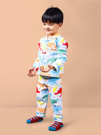DTD Football All Over Printed Baby Boys Night Suit ON-B-FS-NS-04