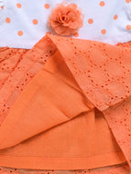 Dear To Dad Pure Cotton AOP Bobby Printed Hakoba Fabric Baby Frock G-HS-041