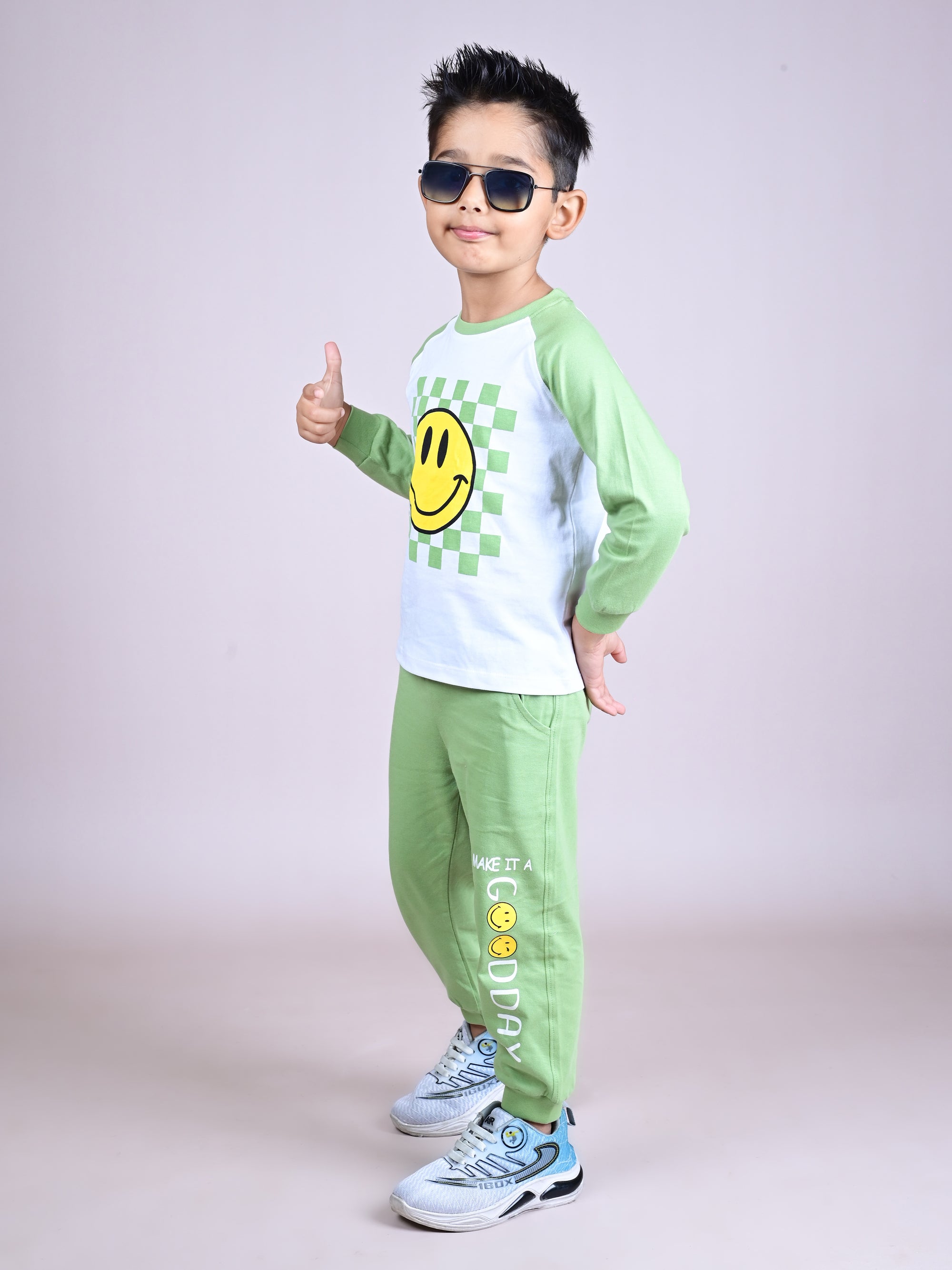 DTD Pure Cotton Full Sleeve All Over Printed Boys Night Suit B-FS-NS-33A & 33B