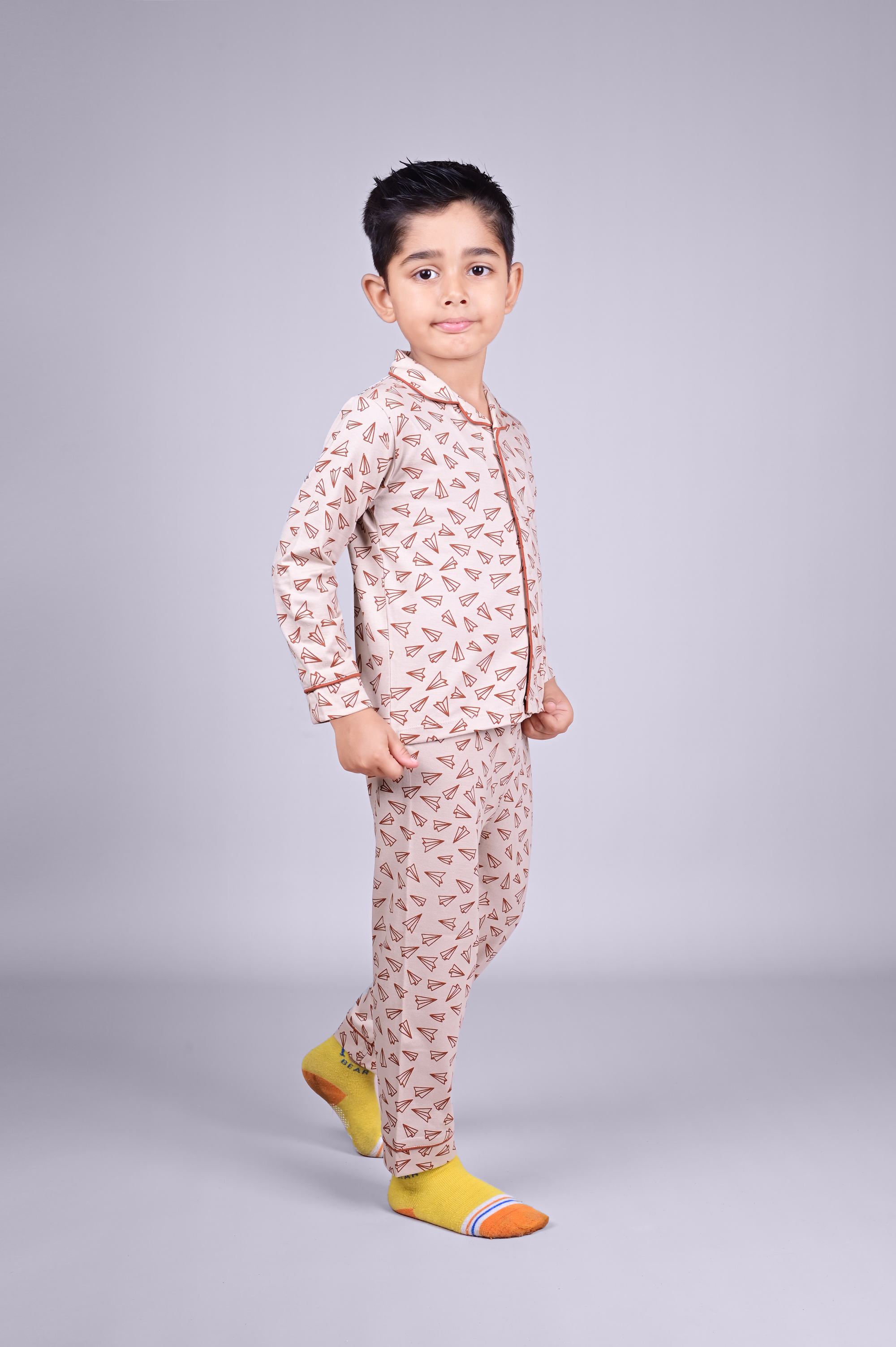 DTD All Over Airplane Printed Baby Boys Night Suit ON-B-FS-NS-26&27