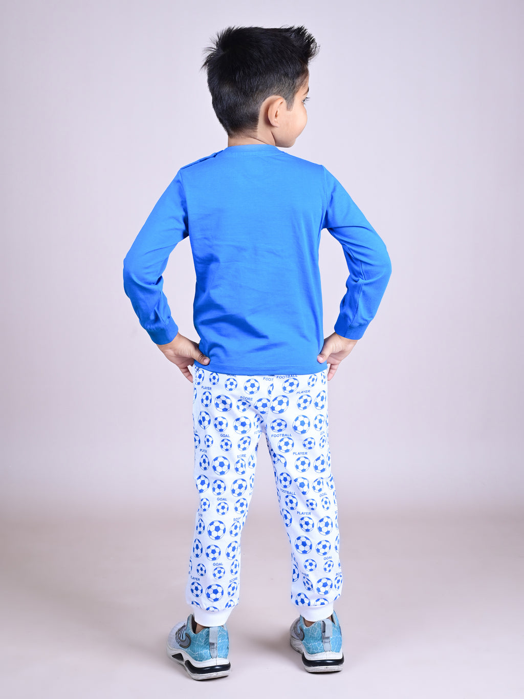 DTD Pure Cotton Full Sleeve All Over Printed Boys Night Suit B-FS-NS-36A & 36B
