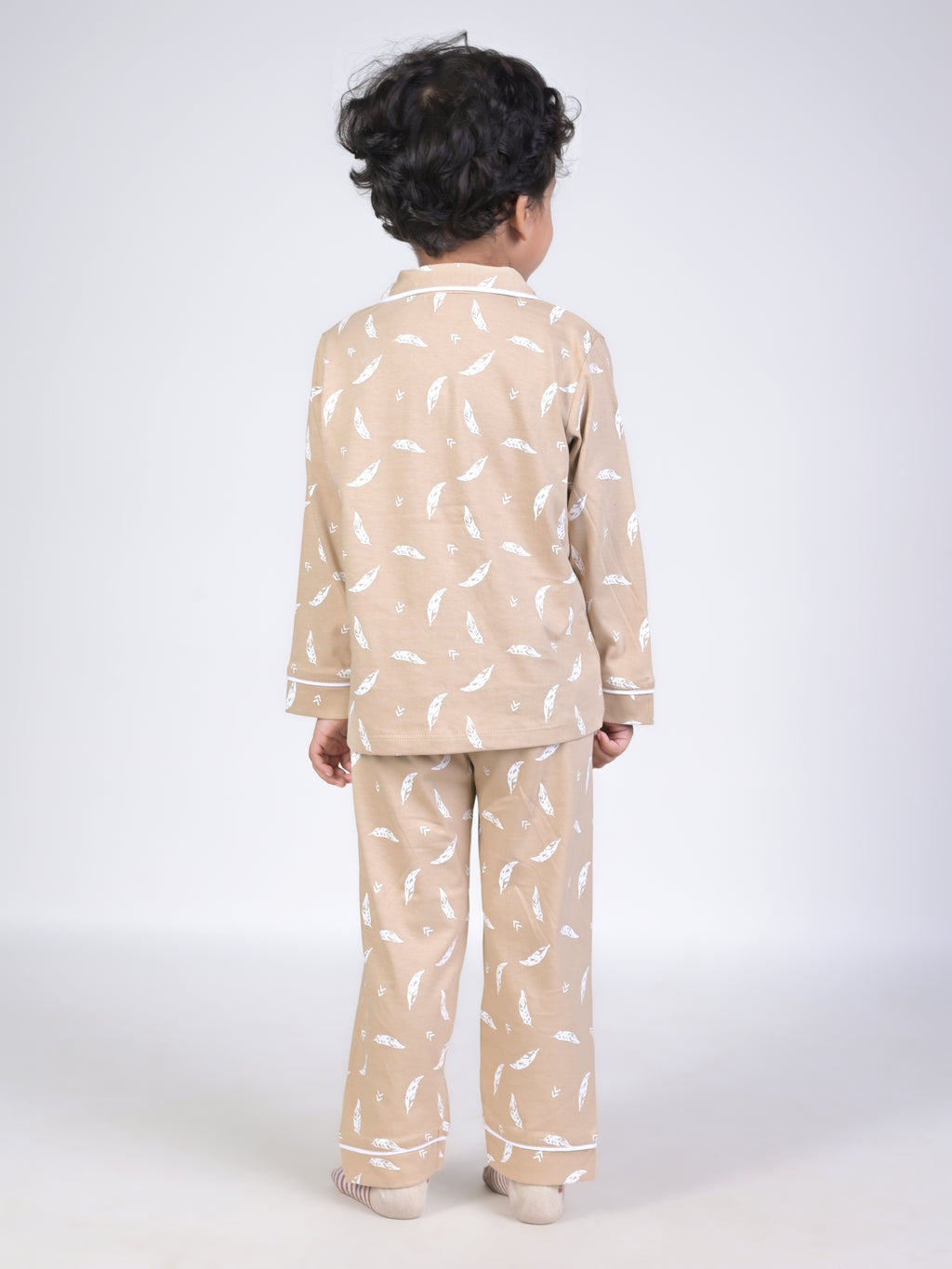 DTD All Over White  leaf Printed Baby Boys Night Suit ON-B-FS-NS-28&29