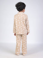 DTD All Over White  leaf Printed Baby Boys Night Suit ON-B-FS-NS-28&29
