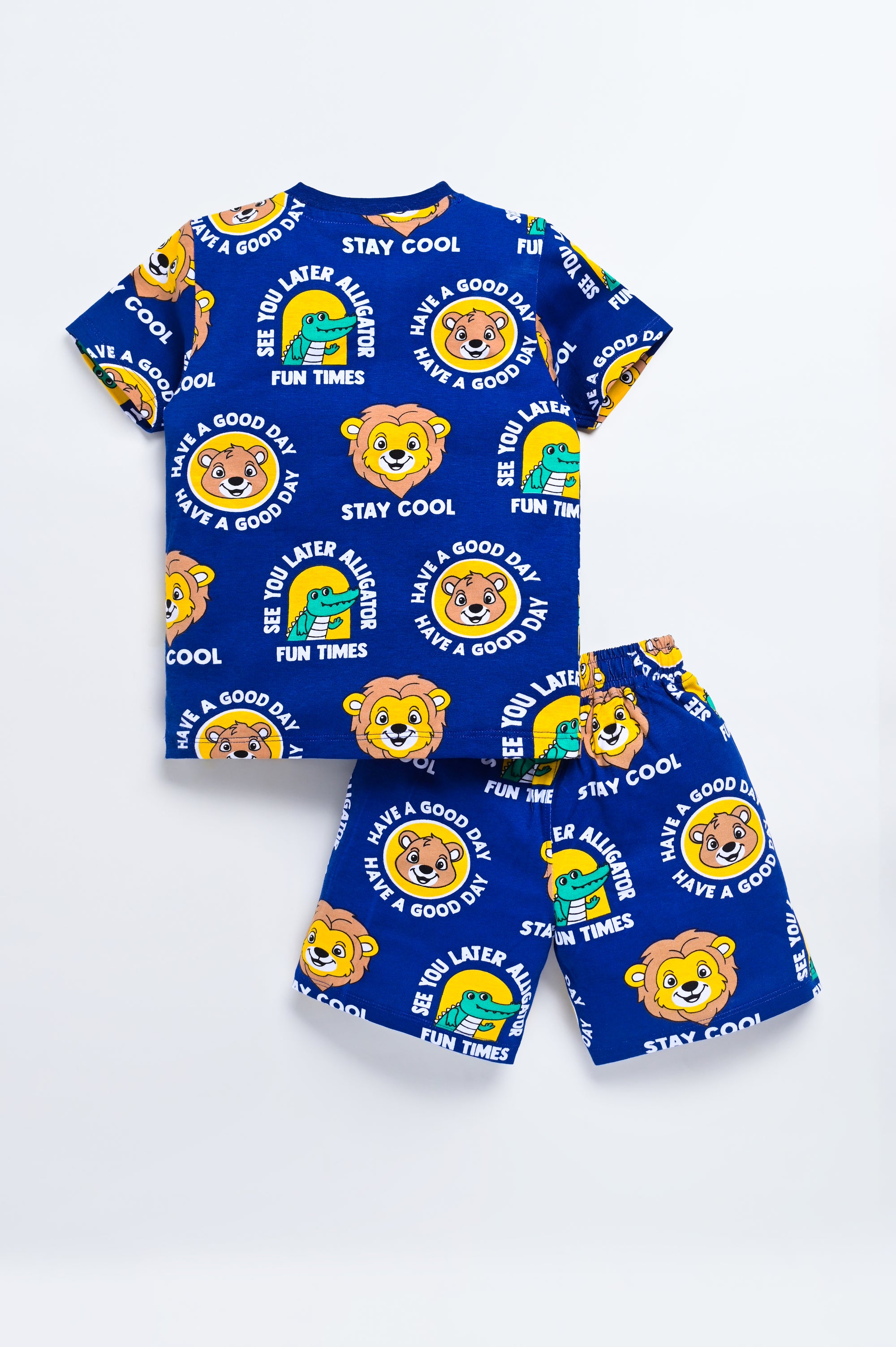 Dear To Dad Pure Cotton AOP Printed Half Sleeve Boys Co-ord Set HS-COS-11 & 12