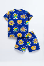 Dear To Dad Pure Cotton AOP Printed Half Sleeve Boys Co-ord Set HS-COS-11 & 12