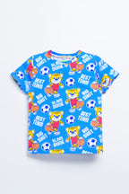 Dear To Dad Pure Cotton AOP Printed Half Sleeve Boys Co-ord Set HS-COS-07