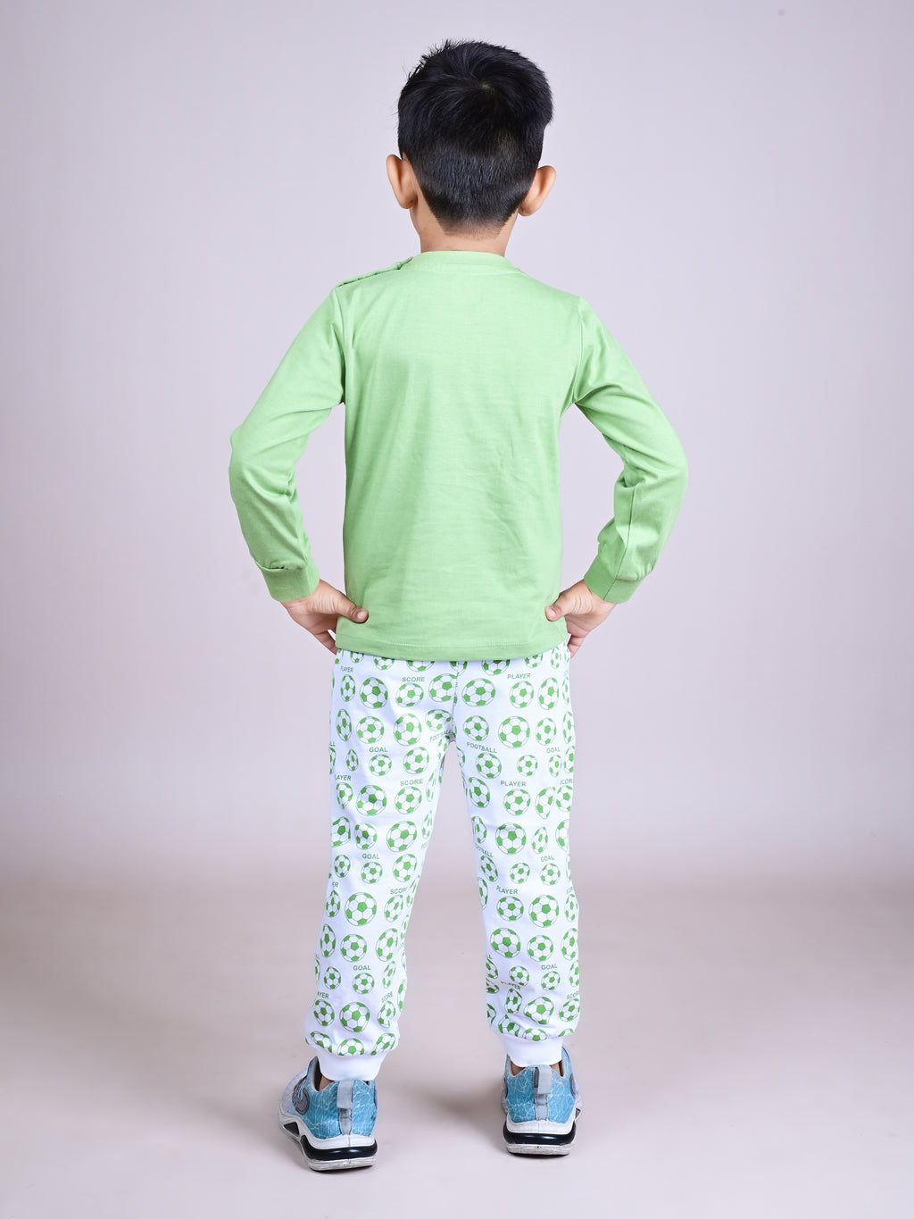 DTD Pure Cotton Full Sleeve All Over Printed Boys Night Suit B-FS-NS-36A & 36B