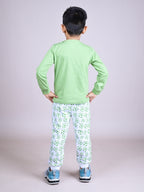 DTD Pure Cotton Full Sleeve All Over Printed Boys Night Suit B-FS-NS-36A & 36B