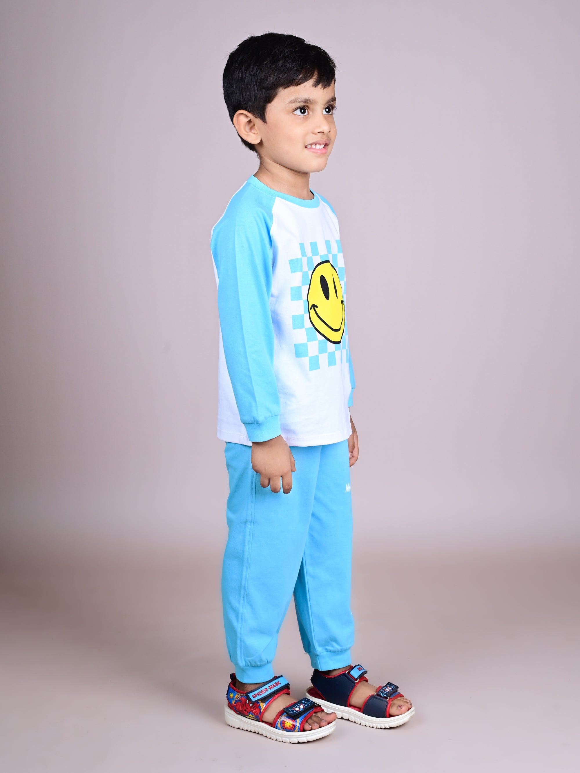 DTD Pure Cotton Full Sleeve All Over Printed Boys Night Suit B-FS-NS-33A & 33B
