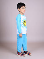 DTD Pure Cotton Full Sleeve All Over Printed Boys Night Suit B-FS-NS-33A & 33B