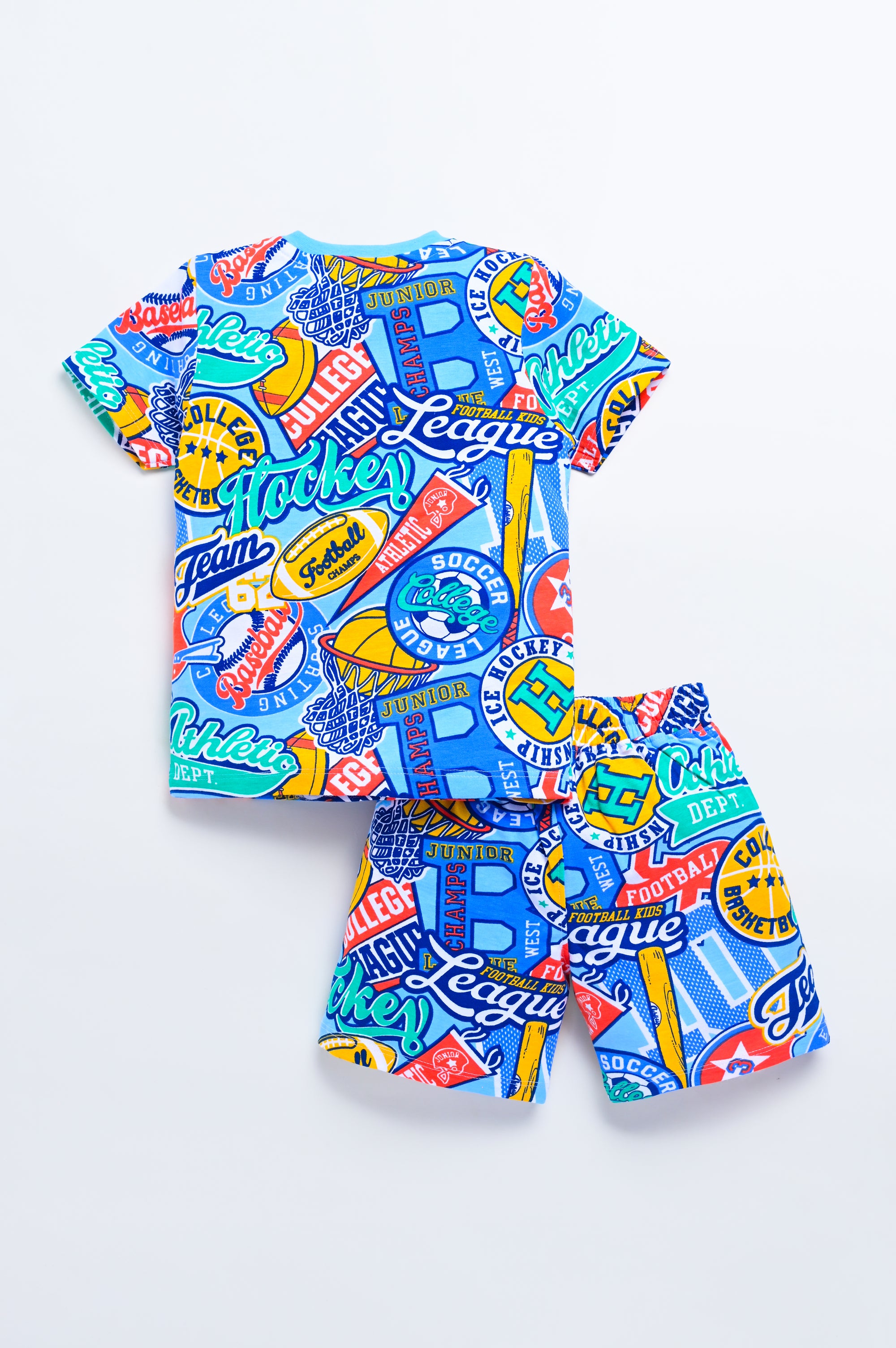 Dear To Dad Pure Cotton AOP Printed Half Sleeve Boys Co-ord Set HS-COS-08
