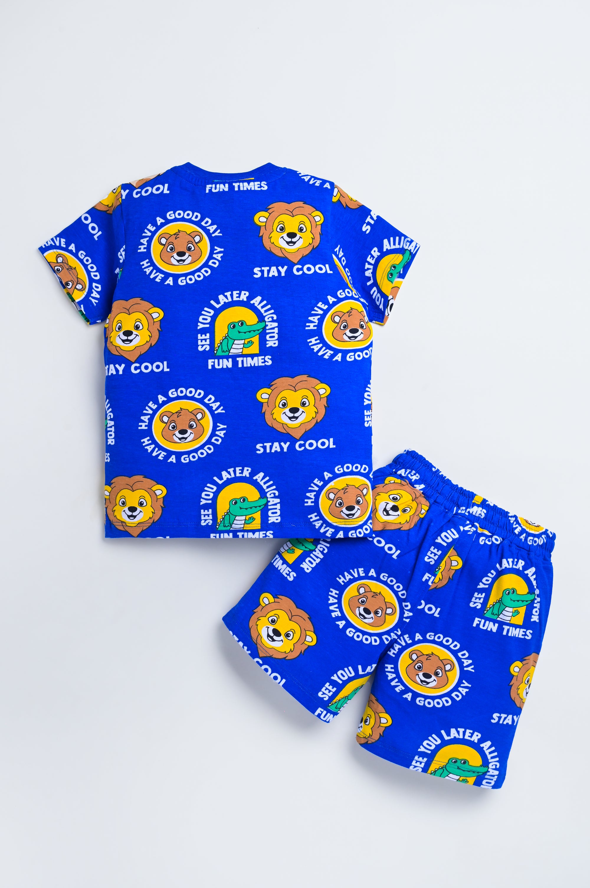 Dear To Dad Pure Cotton AOP Printed Half Sleeve Boys Co-ord Set HS-COS-11 & 12