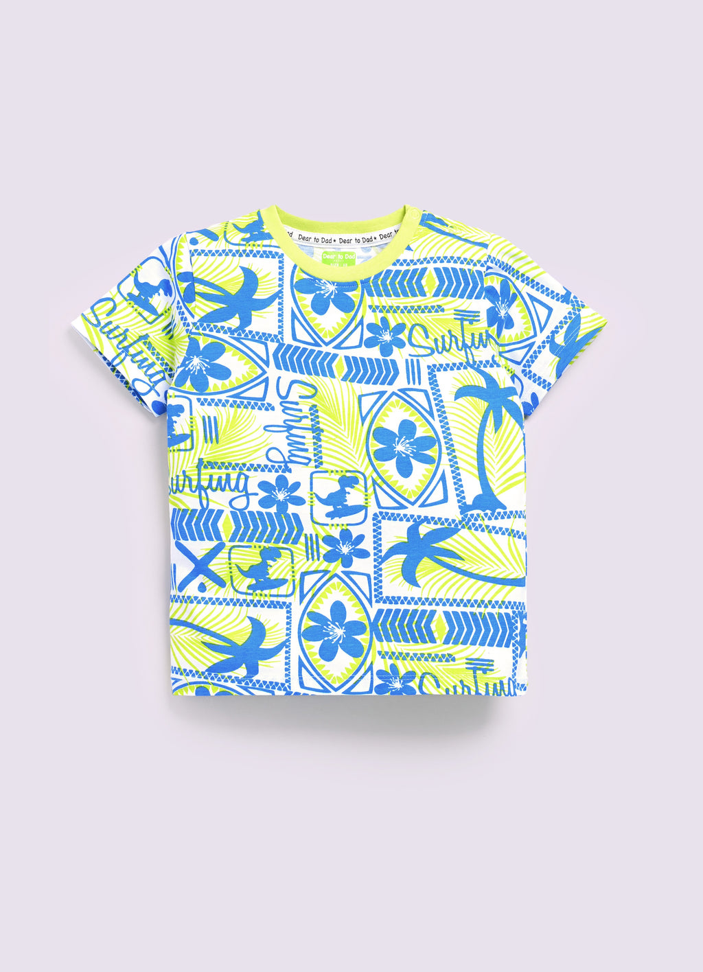 Dear To Dad Pure Cotton AOP Printed Half Sleeve Boys Co-ord Set HS-COS-03