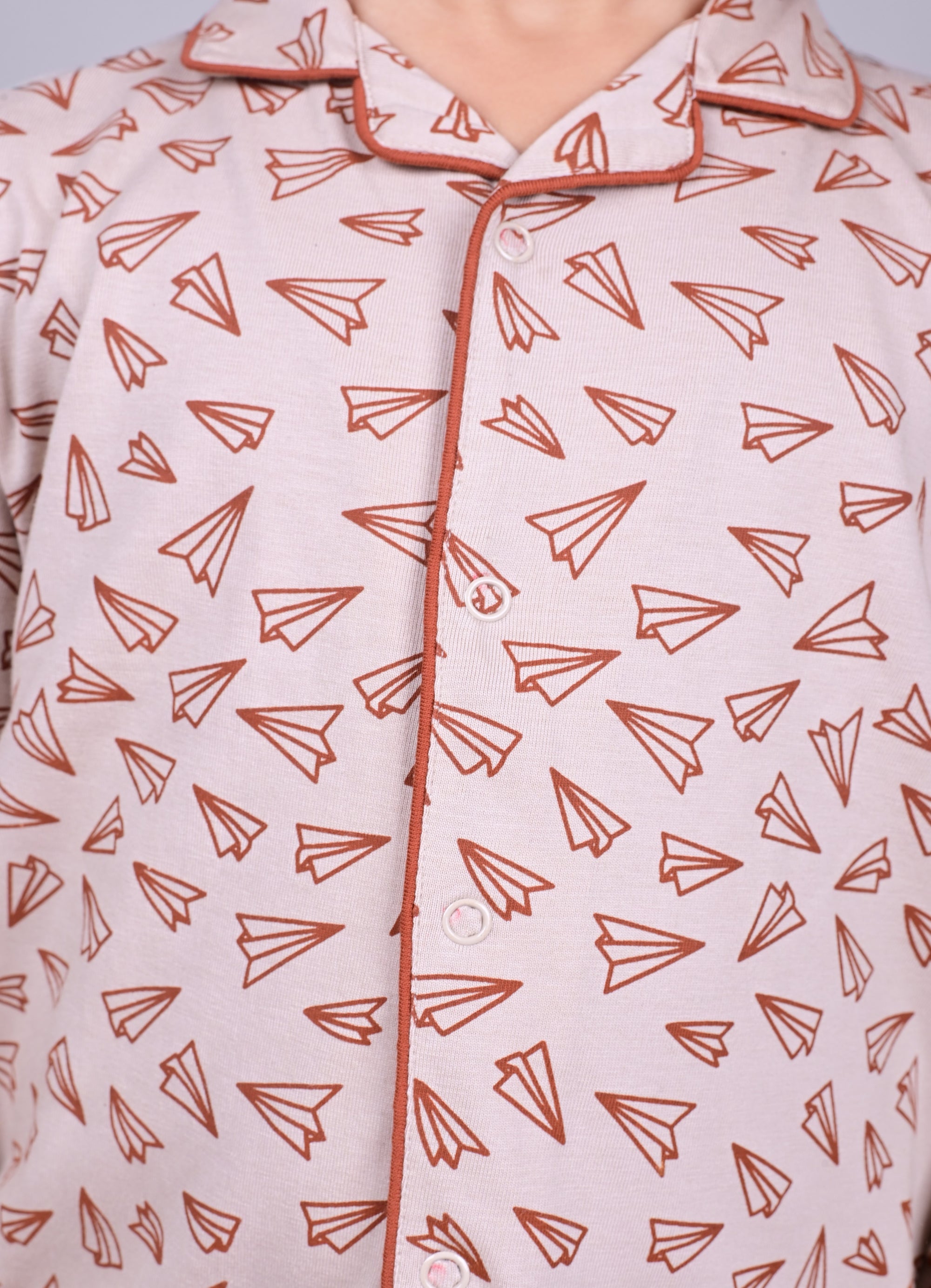 DTD All Over Airplane Printed Baby Boys Night Suit ON-B-FS-NS-26&27