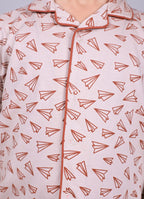 DTD All Over Airplane Printed Baby Boys Night Suit ON-B-FS-NS-26&27