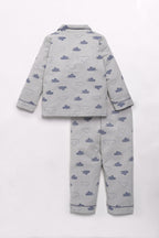 DTD Pure Cotton Full Sleeve All Over Printed Boys Night Suit B-FS-NS-24&25