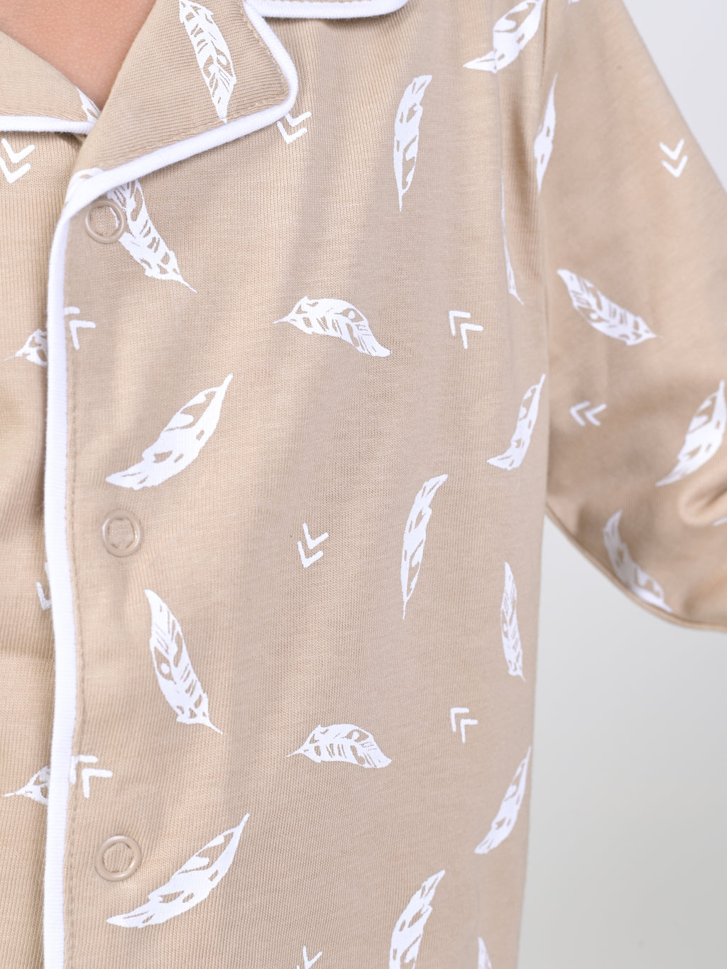 DTD All Over White  leaf Printed Baby Boys Night Suit ON-B-FS-NS-28&29