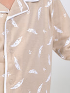 DTD All Over White  leaf Printed Baby Boys Night Suit ON-B-FS-NS-28&29